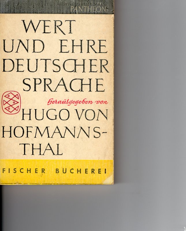 Wert Und Ehre Deutscher Sprache - 