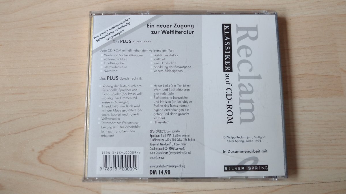 Der Schimmelreiter Cd Rom Für Windows - 