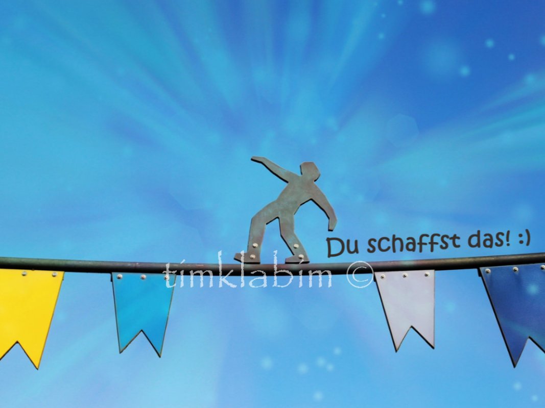 Toi Toi Toi Du Schaffst Das