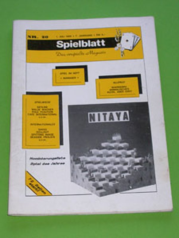 Spielblatt Spielblatt
