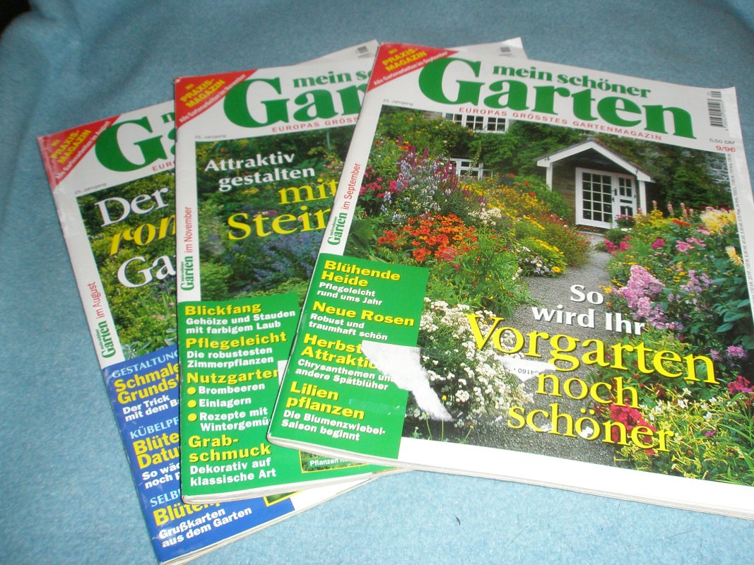 3 Zeitschriften Mein Schoner Garten Von 1996 Von Unbekannt