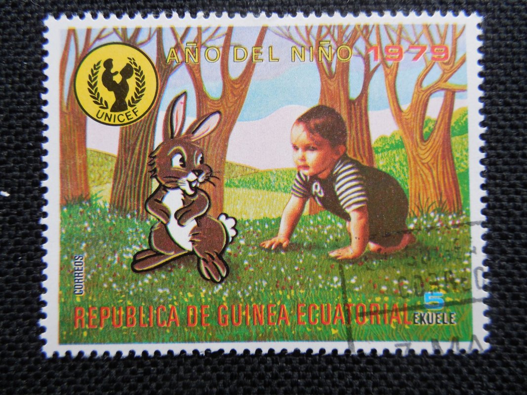 Auswahlmarken-Paket 25: Äquatorialguinea Unicef, Kinder ...