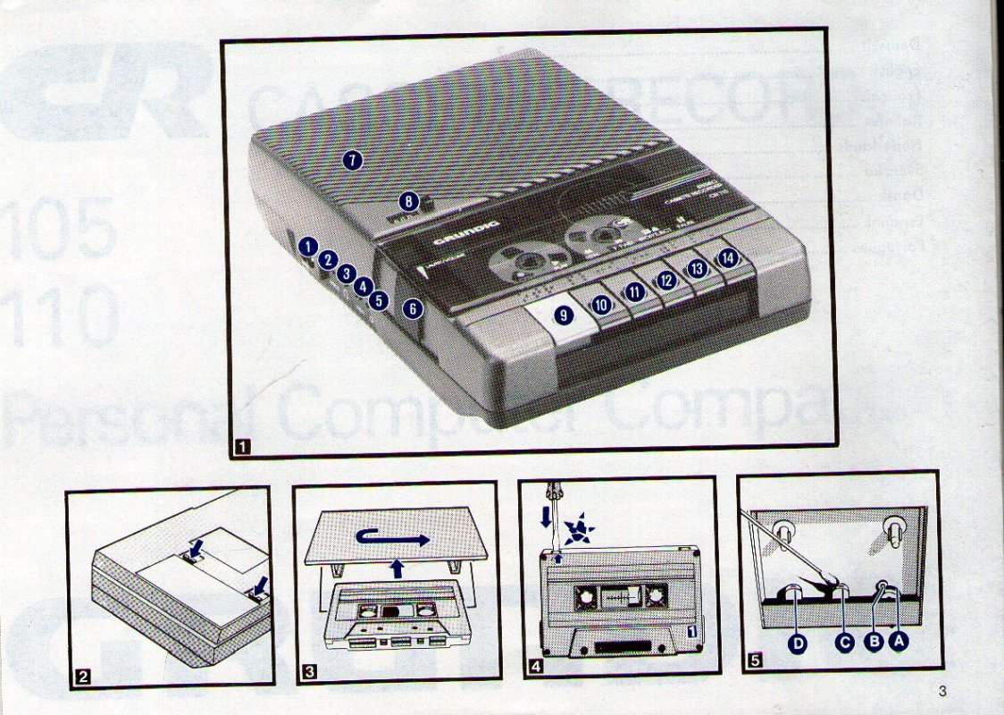 Grundig CR-105 enregistreur de cassettes